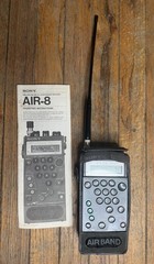 Sony Air-8 Handheld Synthesized Receiver 4-Band PSB/AIR/FM/AM Radio Manual Cover