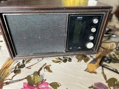 Vintage RCA Radio Solid State AM/FM Long Range walnut TRF RZC 275W Japan VIDEO