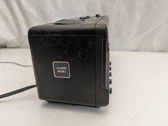 Watch Video! VTG Soundesign AM/FM Alarm Clock Radio Cassette Player Model 3827