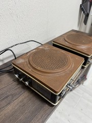 VTG Wynford Hall Flip Clock Radio Alarm Stereo Adaptor Model #NSI-1103