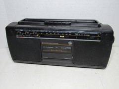 Vintage GE 3-5454B AM/FM Stereo Cassette Boombox Bass Boost Radio Tested
