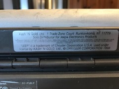Untested Vintage Jeep Electronics Z-Case Portable Stereo ZC-PSB-9