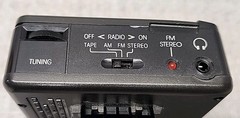 Vintage GE 3-5473B Portable AM/FM Stereo Radio Cassette Player Plays Slow READ