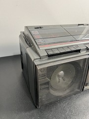 Seiko WKC-200 Super Woofer 3D Stereo Boombox Dual Cassette AM/FM- Tested Working