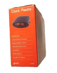 Vintage GPX C200B Dual Alarm AM/FM Clock Radio
