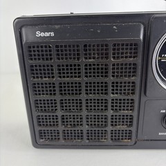 100% Working SEARS AM FM TV Portable Sound Radio w/ Owners Manual VERY CLEAN