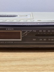 Vintage Gran Prix GPX DC568 Alarm Clock Radio With Cassette Tape For Parts Only