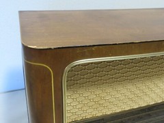 METZ 308 Large Tabletop Tube AM FM SW Radio Germany Working
