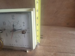RCA Victor RDD19Z Clock Tube Radio AM 1950s Pale Yellow Parts Repair Vintage USA