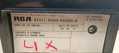 RCA Flip Clock AM Radio – Working, Woodgrain, No Backlight