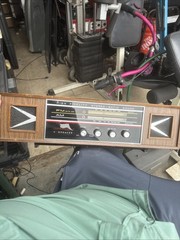 Vintage Commodore FM-AM Radio Model 744 Stereo-Matic-Sound 4 Speaker Japan AS IS