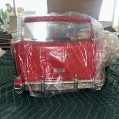 New Vintage Randix Red &rsquo;57 Chevy AM/FM Portable Stereo Cassette Player Radio