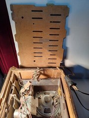 vintage general electric am fm radio. Dual speakers wood radio, solid state radi