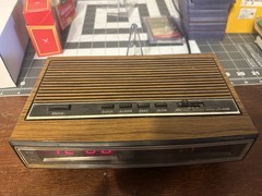 GE General Electric 7-4625C AM/FM Alarm Clock Radio Woodgrain Tested Working