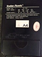 Vintage Radio Shack #12-727 Mini/Pocket Portable AM/FM Radio – Tested