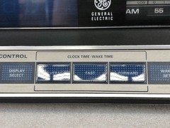 Vtg 80&rsquo;s General Electric Clock Radio 7-4662B Blue Digital *TESTED, WORKS* VGUC!