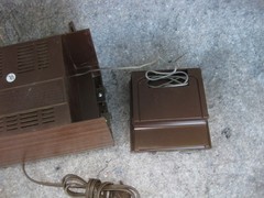 Rare Working Hitachi KS-1220H Stereo Transistor Radio Detachable Speakers Japan