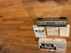 Vintage General Electric GE 3-5283 AM/FM Radio Cassette Player Boombox WORKS