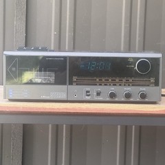 VTG SEARS LXI SERIES, Stereo Cassette AM/FM Clock Radio, Works!