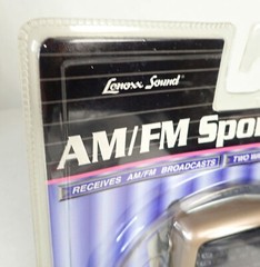 Lenoxx Sound Vintage AM/FM Sports Radio Model PR-35M NOS Speaker & Headphones