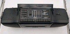 Vintage MAGNAVOX AW-7595/17 Turbo Bass Dual Cassette Boombox Radio READ