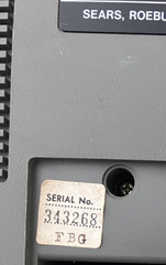 Sears Roebuck & Co, USA model 304.21201250 radio/tape Works