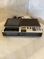 Vintage GE Clock Radio Cassette Player Re Order Am/FM Radio Works