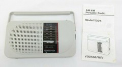 Vintage Soundesign AM/FM Portable Radio Model 2204 SGY TF