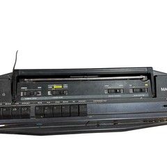 Vtg Magnavox D8300 AM FM Stereo Boombox Radio Dual Cassette Works Sounds Great!