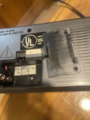 Vtg Sears AM -FM 2 Alarm Clock Radio Read Tape Player Slow, Clock & Alarm Works