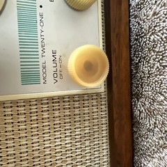 1965 FM Radio VINTAGE KLH model 21 Twenty-one MID-CENTURY wood case WORKS WELL