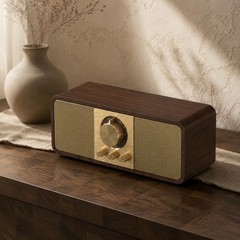 Wood Grain Radio Speaker Battery-Powered Battery Vintage Speaker Portable