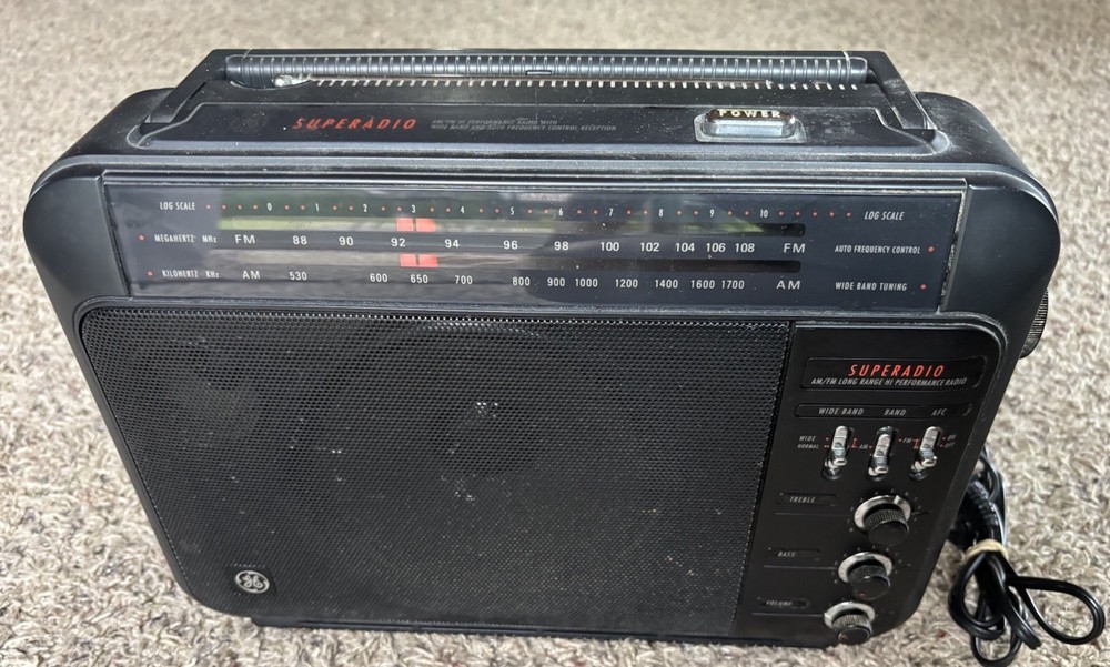 GE Superadio 7-2887A AM/FM Long Range High Performance Radio Tested Works