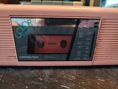 Vintage 80s Color Tunes Sound Design Radio Cassette Pink 4617 Boom Box