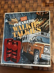 2 Sears Radio Paramedic Emergency Red Walkie Talkies Voice Siren 1977