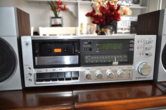 Vintage Emerson MM-785 Radio Cassette Player Clock Stereo