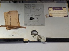 #1 Vintage Zenith Trans-Oceanic Royal 1000 Multi-Band Radio Battery Pack Incl