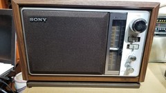 Vintage SONY AM/FM Desktop Radio Model ICF-9740W Working Radio Tested
