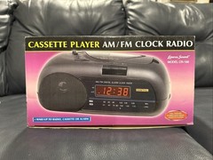 Lenoxx Sound AM/FM Digital Clock Radio Cassette Player Model CR-186 NEW!!