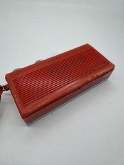 Red Vintage Realistic Portable Radio Radio Shack Tested and Working