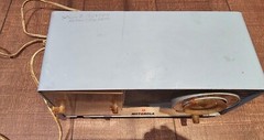 Motorola Telechron Light Blue Tube Alarm Clock/Radio PLAcir C2B Vintage Works