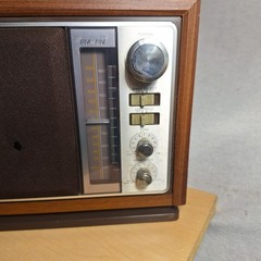 Vintage SONY ICF-9740W AM/FM Tabletop Radio Wood UNTESTED