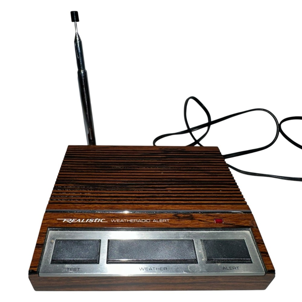 Vintage Realistic Weatheradio 3 Channel Weather Alert Radio 12-140 Tested/Works!