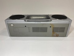 Vintage Boombox Silver Mini Quad Spearker, MS-2830 MTC Works But With Issues