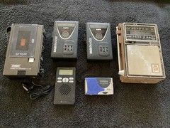 VINTAGE LOT GE, SANYO, KAITO, RADIO SHACK, SUPERSCOPE RADIOS & CASSETTE PLAYERS