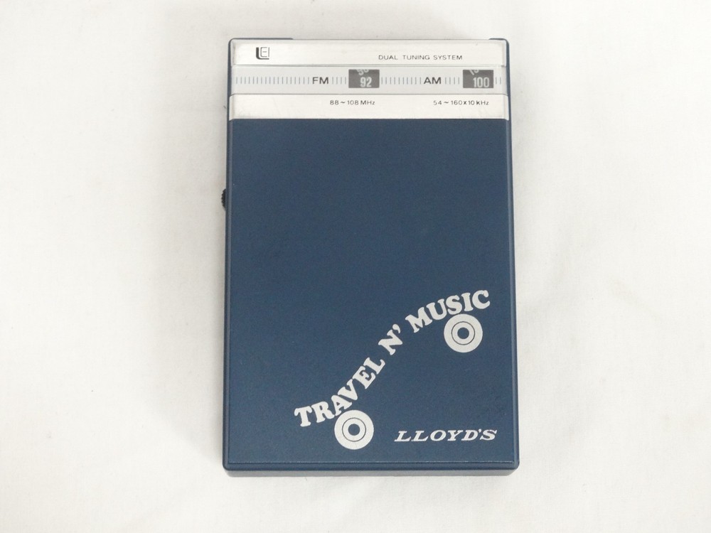 Vintage Lloyd&rsquo;s Travel N’ Music AM-FM Portable Transistor Radio Tested & Working