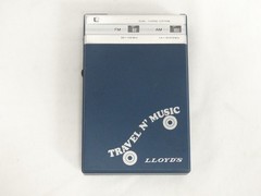 Vintage Lloyd&rsquo;s Travel N’ Music AM-FM Portable Transistor Radio Tested & Working