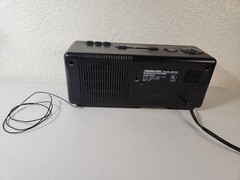Vtg SOUNDESIGN AM/FM Alarm Clock Radio Cassette Player Model 3827 Black