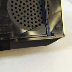 Vintage 50s Bulova Clock Transistor Radio 240 Series Mid Century Modern Silver