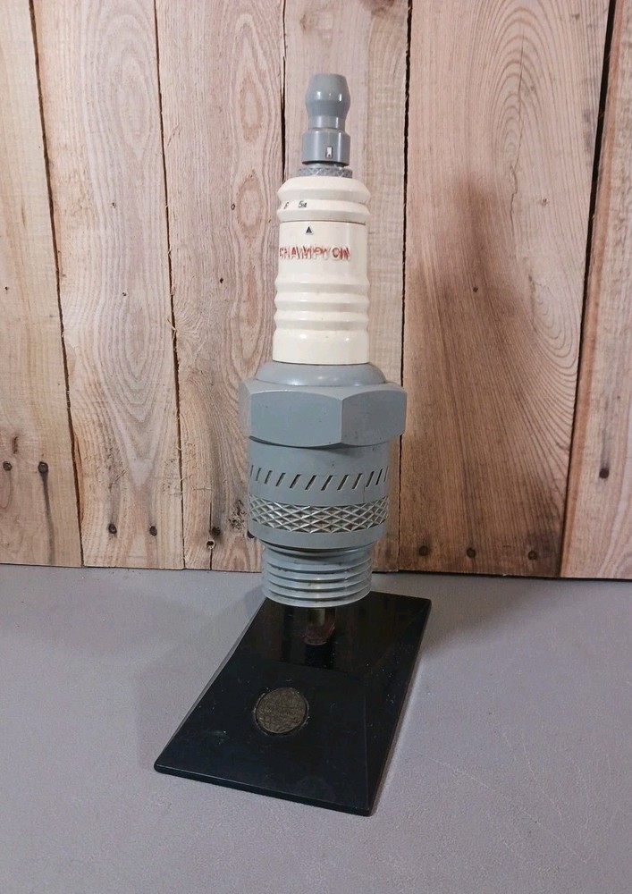 Vintage Champion Spark Plug Radio Display UNTESTED Made In Japan